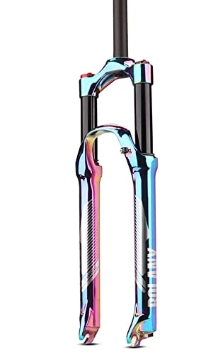 Fourches VTT : WLDOCA Arc-en-Ciel Supension Air Pouces placage sous Vide VTT vélo Fourche en Alliage d'aluminium 120 MM pour 27.5 / 29 ''Accessoires de pièce de vélo, 29