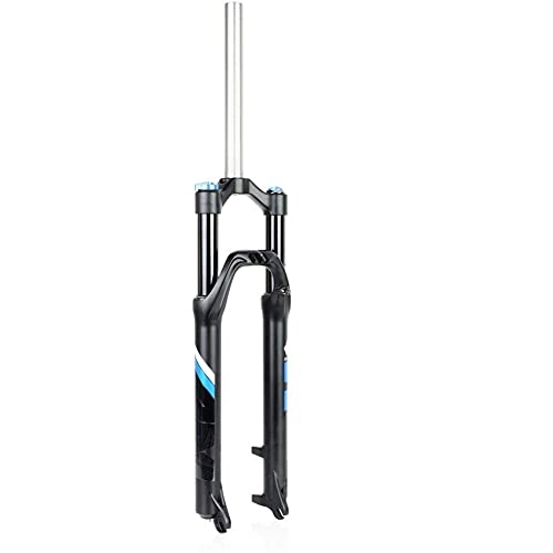 Fourches VTT : WWJZXC Fourche Avant VTT Ultra-l¨¦g¨¨re 26 / 27.5"Mountain Bike Suspension Forks 1-1 / 8 '' Air Fork Fourche amortissante en Alliage de magn¨¦sium-Aluminium Lock Out contr?Le d'¨¦Paule QR, Blue-27.5