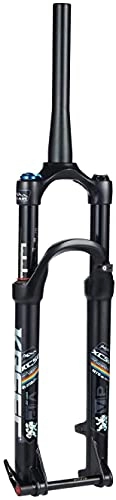 Fourches VTT : WXFCAS Suspension de Cyclisme 27.5 29 Pouces Suspension de vélo Fourchette VTT Air Fork Smart Lock Smart Verrouillage Ajuster Réglage Vélo Avant Fork 1-1 / 8 (Color : Black, Size : 29inch)