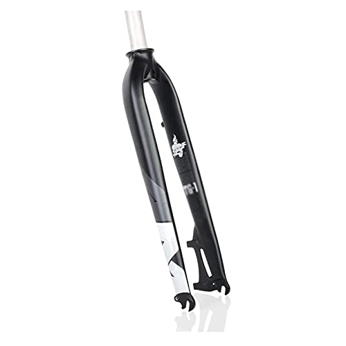 Fourches VTT : XRDSHY VTT Ultra-Léger Fourche en Alliage D'aluminium 26 / 27.5 / 29 Pouce Fourche Dure 1-1 / 8" Tube Droit 30mm Voyage 100mm Suspension De Vélo Fourche Dure Frein À Disque, Grey-26in