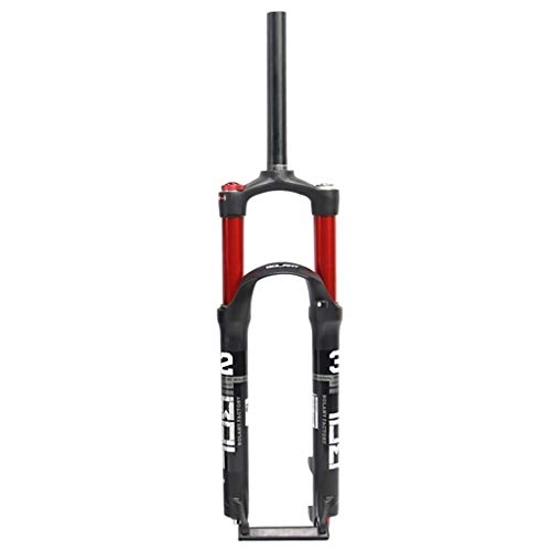 Fourches VTT : Zatnec Descente Fourches de Suspension, 26" / 27.5 en Alliage d'aluminium de Frein à Disque Damping Réglage Tube 1-1 / 8" Voyage 100mm Shock Fork (Color : B, Size : 26inch)