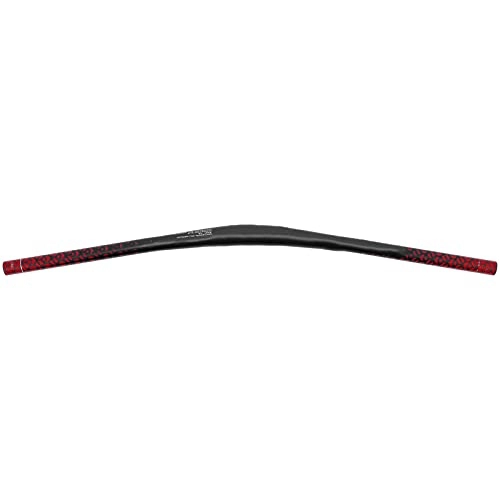 Guidon VTT : Eosnow Guidon de VTT, Accessoires de Remplacement Guidon de 740 MM Pliage Confortable Facile à Nettoyer Conception Ergonomique Résistance aux Chocs pour VTT(Black Red Label)