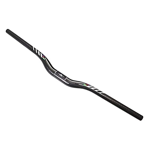 Guidon VTT : Guidon de VTT en fibre de carbone 31, 8 mm x 600 / 620 / 640 / 660 / 680 / 700 / 720 / 740 / 760 mm, guidon de vélo léger, 600 mm