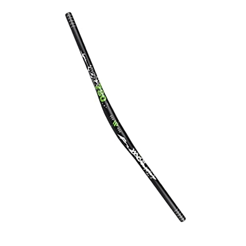 Guidon VTT : Hellery Guidon de vélo de Montagne léger VTT Down Hill DH Vélo Extra Long Riser Bar 31, 8mm Guidon de Grande Hauteur - 780mm Vert