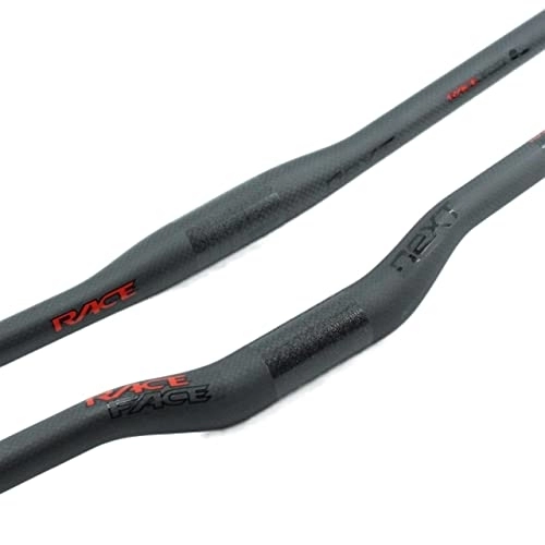 Guidon VTT : LENSHAO Guidon de VTT robuste en fibre de carbone 3K pour vélo de montagne Rouge + noir (couleur : Rise 760 mm)