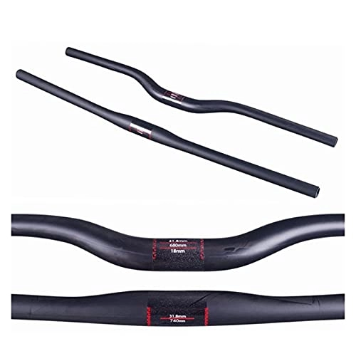 Guidon VTT : liangzai Cyclisme Mountain Matte Full UD Fibre de Carbone Guidon Rise / Plat Guidon Vélo Fit pour Les pièces de vélo MTB 31.8mm Hilarity (Color : Flat Handlebar 680MM)