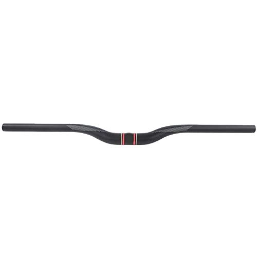 Guidon VTT : Matte Full Carbon Fibre Mountain Bike Cycling Road Bicycle Guidon Flat Bar Fits for 31.8mm(720mm)