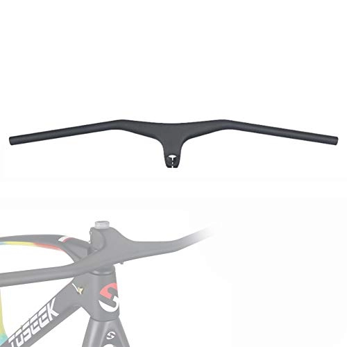 Guidon VTT : NANANA Flat Bars Mat VTT Guidon en Fibre de Carbone, Route Mountain Bike Guidon Rallonger en Fibre de Carbone, Guidon de Vélo de Montagne Vélo, VTT Monobloc [Plusieurs Tailles], Lihandle100mm, 680mm