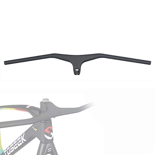 Guidon VTT : NANANA Flat Bars Mat VTT Guidon en Fibre de Carbone, Route Mountain Bike Guidon Rallonger en Fibre de Carbone, Guidon de Vélo de Montagne Vélo, VTT Monobloc [Plusieurs Tailles], Lihandle80mm, 620mm