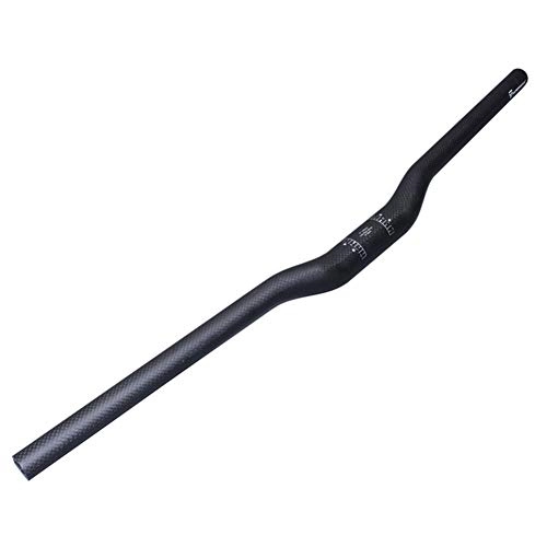 Guidon VTT : NANANA Mountain Bicycle Guidon Plat VTT Vélo Guidon, Complète en Fibre de Carbone VTT Guidon de Vélo Riser Guidon Riser / Flat Bars [Calibre en Option][Taille en Option], Curvedhandle31.8mm, 680mm