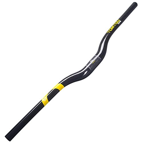 Guidon VTT : PACPL 31.8mm Fibre de Carbone Mountain Guidon de vélo Bike Rise à vélo Plat MTB Guidon 580-760mm (Color : 3K Glossy Rise, Size : 600mm)