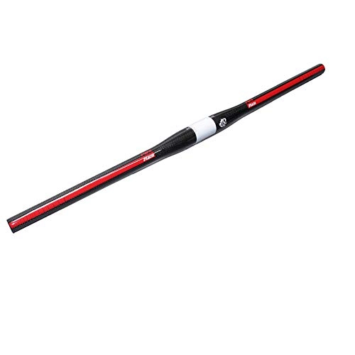 Guidon VTT : Pn＆cc Guidon de Bicyclette Riser, Guidon de Bicyclette de Montagne Large Barre de relevage de VTT Barres de Bicyclette Extra Longues en Fibre de Carbone 31.8MM pour la Descente Hors Route, Rouge, 620mm