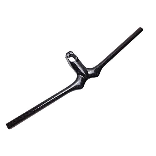 Guidon VTT : QBIL Guidon de Bicyclette Plein Fibre de Carbone Guidon de Bicyclette Accessoires Essentiels Convient pour VTT Vélo Tout-Terrain Vélo de Route, 28.6 * 660mm