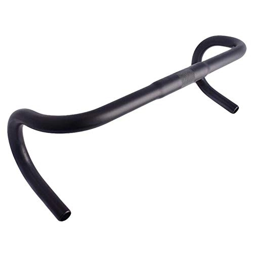 Guidon VTT : RETHPA Guidon de vélo Vélo Guidon en Alliage d'aluminium Vélo de Montagne Volant VTT Bent Bar Cycle de Bande Poignée vélo Pièces Accessoires (Color : Black)