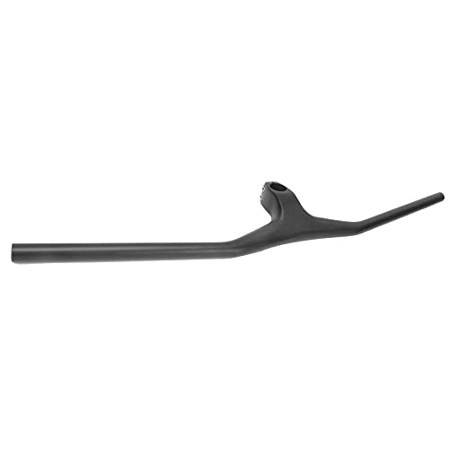 Guidon VTT : Semiter Guidon de vélo intégré, Moins 17 degrés 3K Mat Confortable Guidon de VTT 820x100mm pour vélo de Route