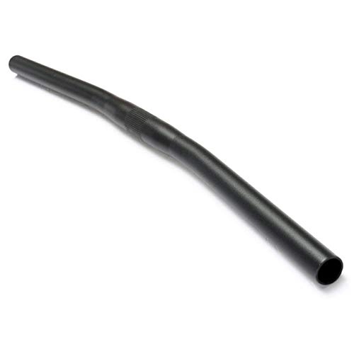 Guidon VTT : TLBBJ Bicycle Handlebar Bike Gear Droite Bar Guidon Argent vélo en Alliage d'aluminium VTT Route VTT Vélo Vélo Plat Riser Pièces Bicycle Parts (Color : Black)