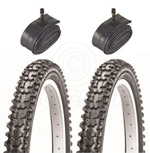 Pneus VTT : 2 pneus de vélo pneus de vélo – VTT – 16 x 2, 125 – avec Schrader tubes