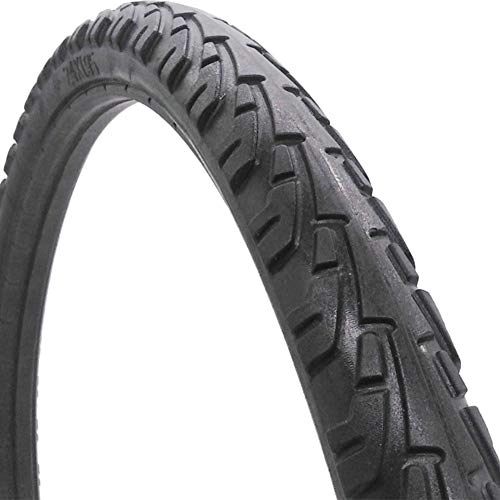 Pneus VTT : 24×1.95 Pouce Pneus Lisses avec Protection Antiponcture Anti-crevaison pour VTT Route Montagne Hybride Vélo Bicyclette, Pneu de Vélo Tubeless Ready, Noir