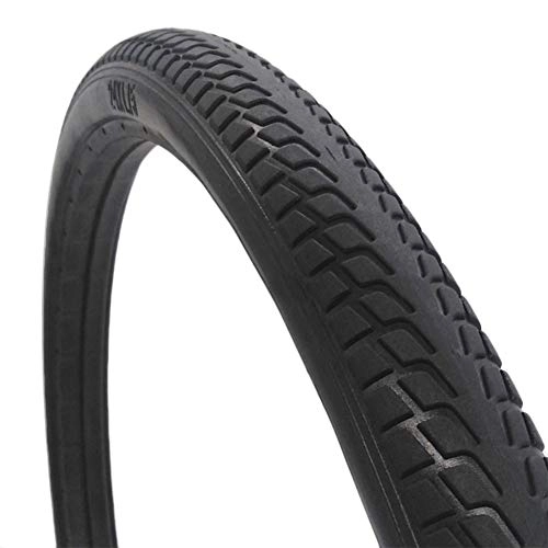 Pneus VTT : 24x1.75 Pouce Pliable Pneus Lisses pour Route VTT Montagne Hybrid Vélo Bicyclette, Pneu de Vélo Tubeless Ready, Noir