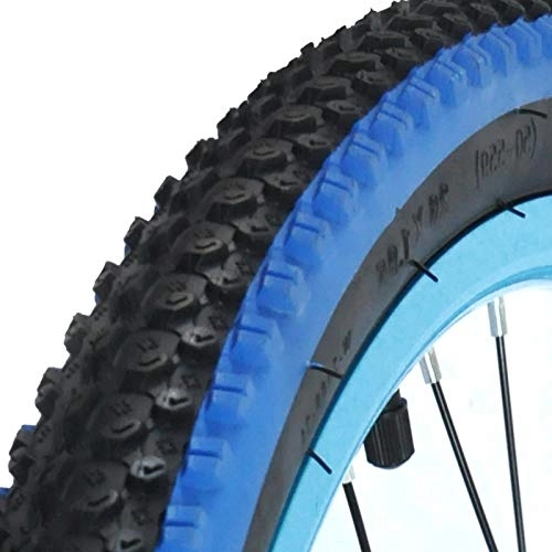 Pneus VTT : HBOY Pneu en Caoutchouc polyuréthane 20 * 2.15 Roues de vélo de Route de Montagne pneus de vélo pièces de Cyclisme ultraléger Durable pour VTT vélo Hybride, Bleu