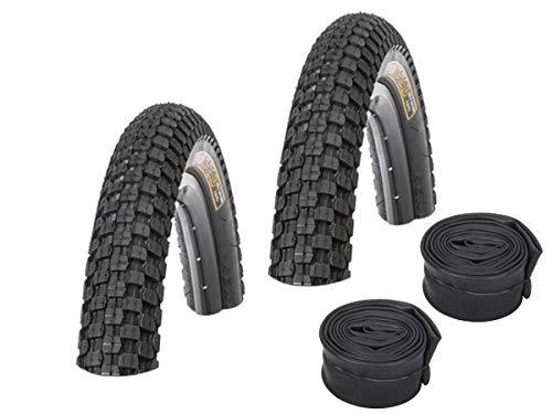 Pneus VTT : KENDA Set : 2 pneus de vélo K-Rad 24" 58-507 / 24 x 2, 30 + chambres à air Schwalbe AV10.