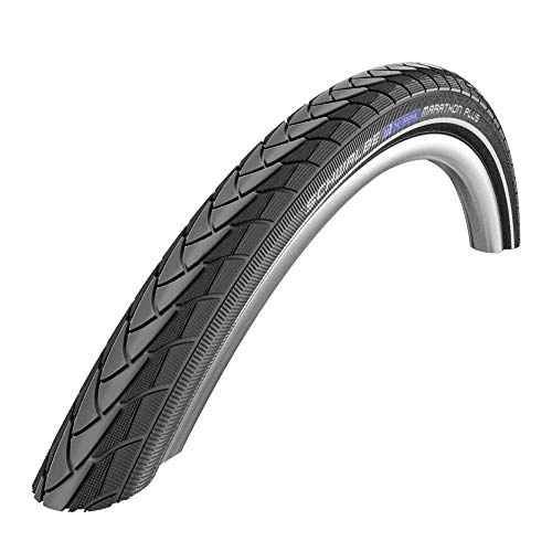 Pneus VTT : Pneu VTT 26 x 1.50 Schwalbe Marathon Plus Noir TR (40-559) renforce 5mm flanc Reflex