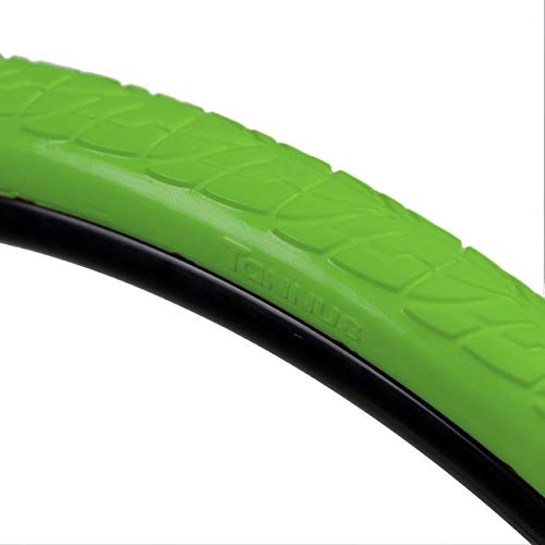 Pneus VTT : Tannus Tire Pneu Solide Airless 700x32c (32-622) Shield | Pneu Massif sans Air 100% Anti-crevaison Vélo de Ville / Trekking, Couleur Melon (Vert), Dureté Regular