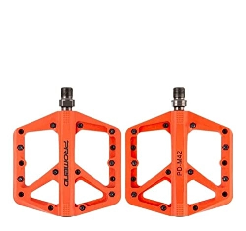 Pédales VTT : BAIHOGI Pédales de vélo de Montagne à vélo VTT Accessoires de Cyclisme sur Route (Color : Orange)