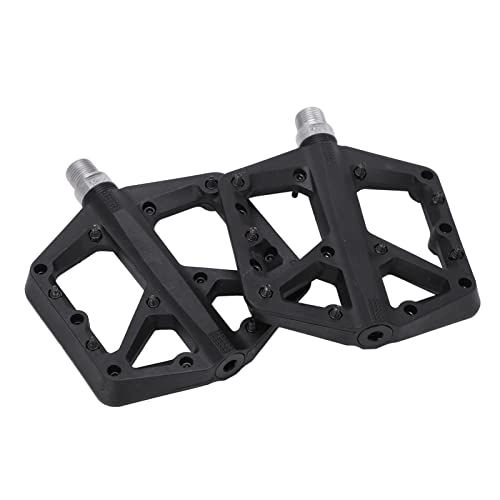 Pédales VTT : Entatial Pédales de Plate-Forme de vélo, pédale Plate de vélo de Montagne de 9 / 16 Pouces pour vélos de Route pour vélos pour vélos pliants(Le Noir)