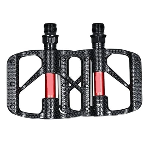 Pédales VTT : HSCZXV pédales de vélo Pédales de VTT Vélo BMX / Vélos de Montagne Pédale 9 / 16 Universal avec Pièces de Plaque réfléchissante de Nuit (Color : Black)