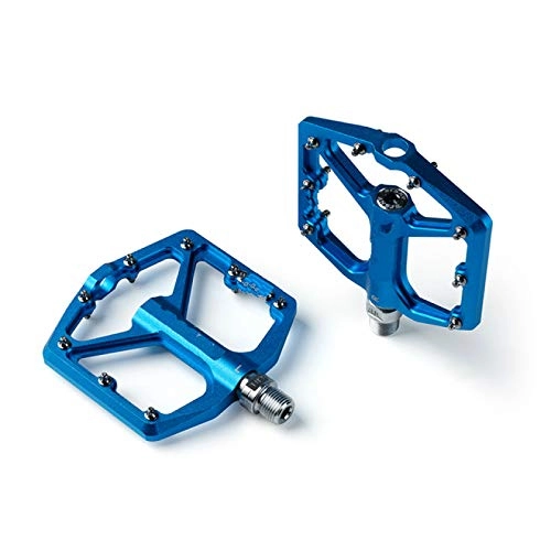 Pédales VTT : HUANGDANSEN Bicycle Pedalsealed Bearing Mountain Bike Pedal Platform Bicycle Pedal Non-Slip Alloy Flat Pedal