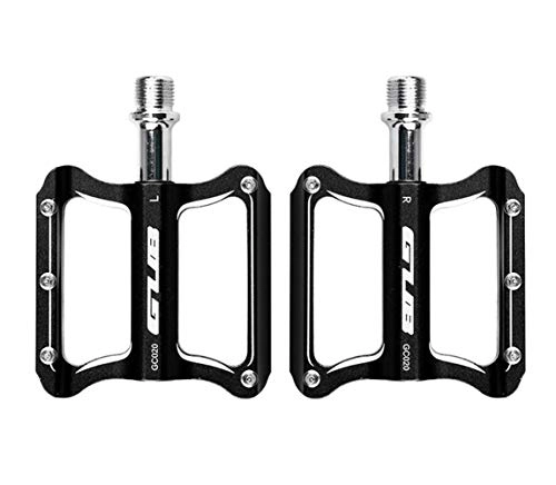 Pédales VTT : HUOGUOYIN Pédale de vélo Fit for CNC Aluminium Fit for VTT Pédales VTT Cyclisme sur Route du roulement étanche vélo pédales vélo ultraléger Pièces de pédales (Color : 020 Black)