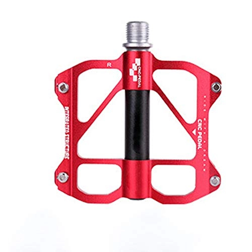 Pédales VTT : MeiDao Pédale De Vélo Pelin Bearing Mountain Bike Aluminium Pedal Bike Outdoor Riding (Rouge)