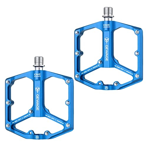 Pédales VTT : P / Pédales de vélo antidérapantes - Pédales Plates Plates-Formes Larges en Alliage d'Aluminium | Pédale de vélo de Montagne à roulement scellé