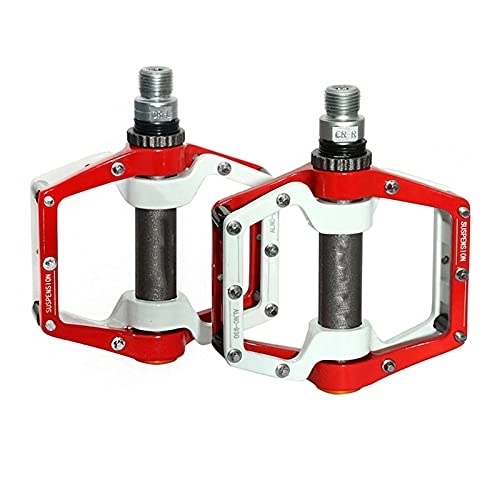 Pédales VTT : Pédale de vélo Pédale de Plate-Forme de vélo Pédales de roulement scellées à Plat Accessoires de vélo Pédales de vélo de Montagne (Color : Red, Size : 12.5x10x3.5cm)