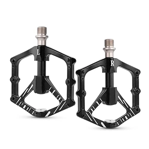 Pédales VTT : Pédale magnétique de vélo, 3 roulements scellés, Repose-Pieds léger en Alliage d'aluminium adapté aux Accessoires de Cyclisme VTT, pièces modifiées