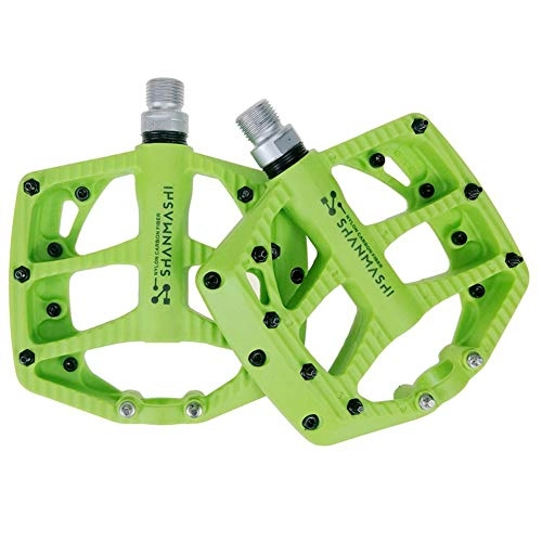 Pédales VTT : PéDale VTT BMX Pédales Accessoires de Vélo De Montagne Cyclisme Accessoires Accessoires vélo Vélo Accessoires Vélo Accessoires Vélo Pédales Green, Free Size