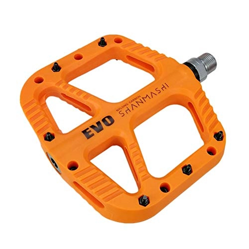 Pédales VTT : PéDale VTT Plat Pédales Accessoires vélo Vélo Accessoires BMX Pédales Cycle Accessoires Cyclisme Accessoires Vélo De Route Pédales Orange, Free Size