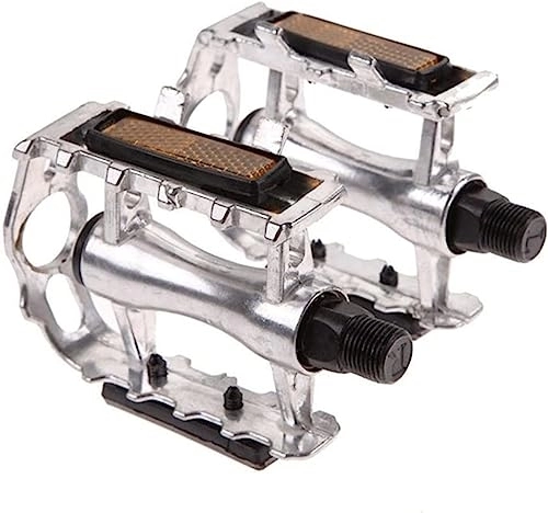 Pédales VTT : Pédales de vélo，Pédales de Cyclisme， Pédales de v Pédales de Montagne pédales de vélo en Alliage d'aluminium 1 Paire de vélos de Montagne antidérapants (Color : Silver, Size : 11.1x8.5x3cm)