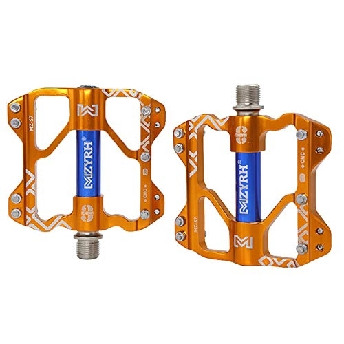 Pédales VTT : PéDales VTT Accessoires vélo Vélo De Route Pédales BMX Pédales Vélo Accessoires Accessoires de Vélo De Montagne Plat Pédales Vélo Pédales Gold, Free Size