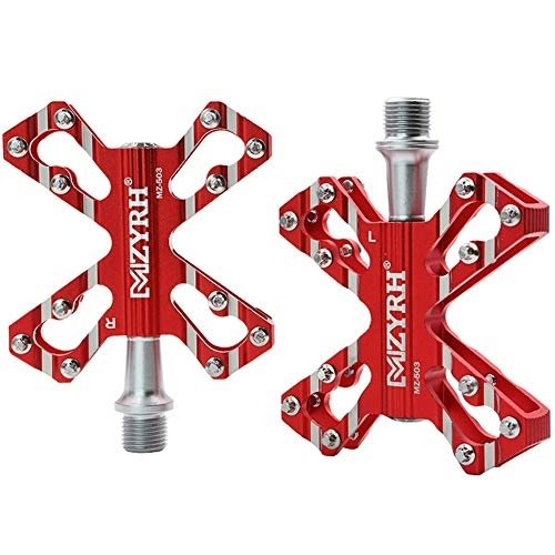 Pédales VTT : PéDales VTT BMX Pédales Cycle Accessoires Vélo Accessoires Plat Pédales Accessoires de Vélo De Montagne Accessoires vélo Vélo Accessoires Vélo Pédale Red, Free Size