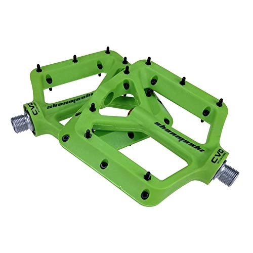 Pédales VTT : PéDales VTT Plat Pédales Vélo Accessoires Vélo Pédales BMX Pédales Vélo De Route Pédales Accessoires de Vélo De Montagne Cyclisme Accessoires Green, Free Size