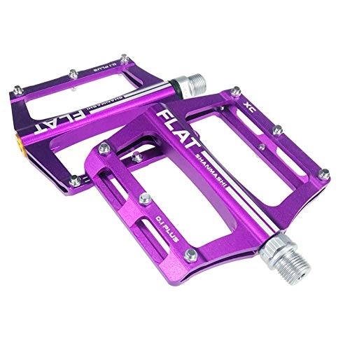 Pédales VTT : PéDales VTT Vélo Accessoires Cycle Accessoires Vélo De Route Pédales Plat Pédales Vélo Pédales Accessoires de Vélo De Montagne BMX Pédales Purple, Free Size