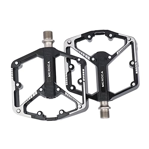 Pédales VTT : Sharplace Pédales de vélo de Montagne, pédales Plates de Plate-Forme de vélo en Alliage d'aluminium, pédales de roulement scellées de 9 / 16", pour vélo de Route - Le Noir