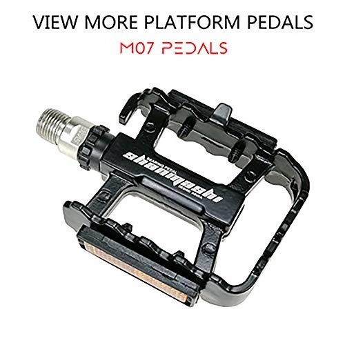 Pédales VTT : SZJ Pdales de vlo Mountain Bike Aluminium pdales Large antidrapant Pieds Route pdales Montagne vlo Route vlo Fixe Gear vlo scell roulement pdales