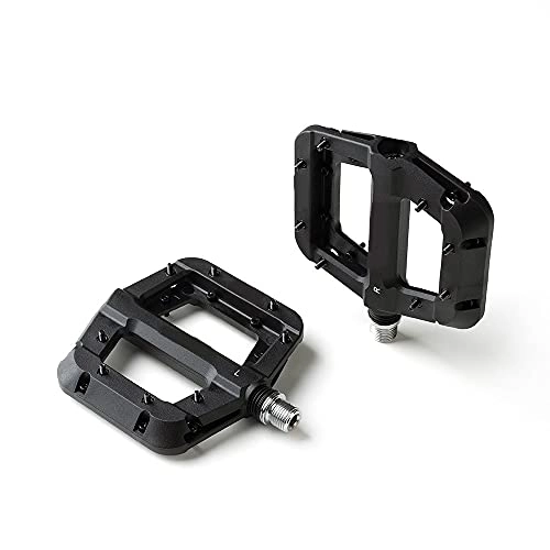 Pédales VTT : WAZDV Roulements scellés MTB Pédales Pédales de vélo de Montagne Pédales de Plate-Forme de vélo de Nylon léger pour BMX MTB 9 / 16" (Color : A010-Black)