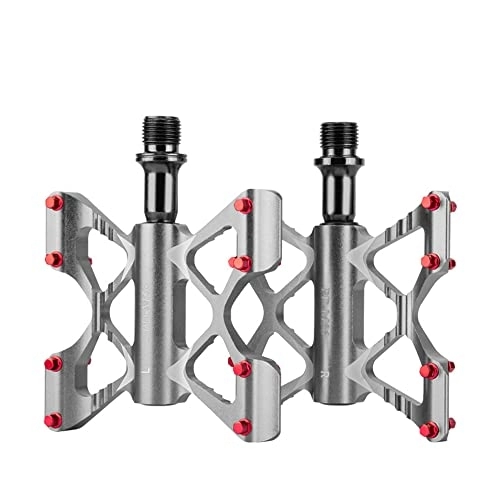 Pédales VTT : WLDOCA Pédale de vélo de Montagne ultralégère 3 Plate-Forme de roulement pédales de vélo VTT antidérapantes pour vélo de Route BMX, D