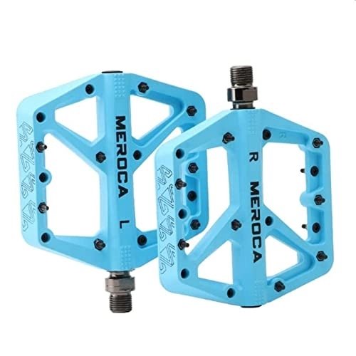 Pédales VTT : xinlinlin Pédales de vélo de Montagne Ultra-légers VTT Accessoires de pièces de vélo de Route (Color : Blue)