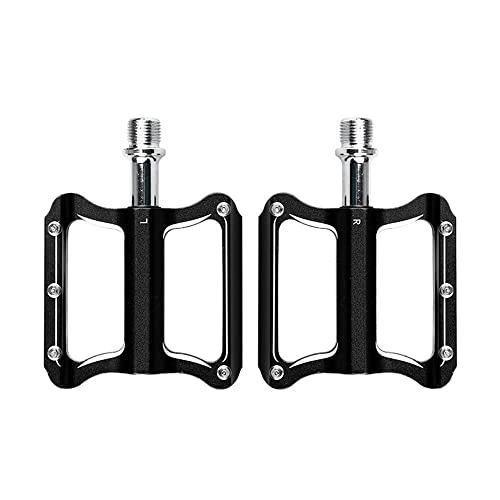 Pédales VTT : XUANAN Pédales VTT, Pédale De Vélo Plate-Forme, Pédales, Pédale en Alliage D'aluminium Léger Usinée CNC, pour Vélo De Montagne BMX VTT, Noir