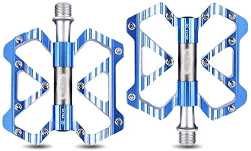 Pédales VTT : ZXCshangdian Co., ltd Pdales De Vlo Bike Peddle Ultra-Light Trekking Racing Bike Pedalsbearings Anti-Slip Bicycle Pedals Universal Mountain Bike Pedal for Mountain Bikes Road Bikes-Blue